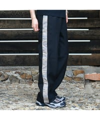 Rinceaux 正絹ライン リメイク トラックイージーパンツ  (ONE SIZE) BLACK #1