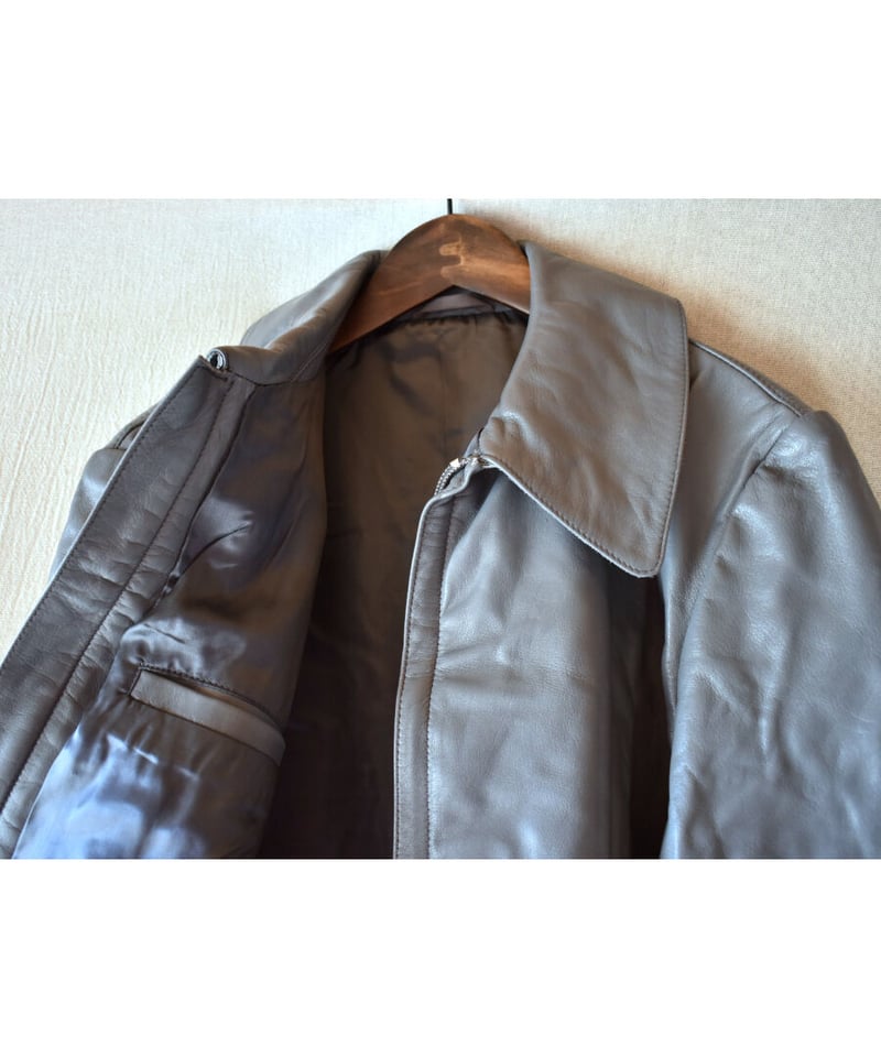 used 】 ドイツ軍 サブマリンレザージャケット GREY | Rinceaux