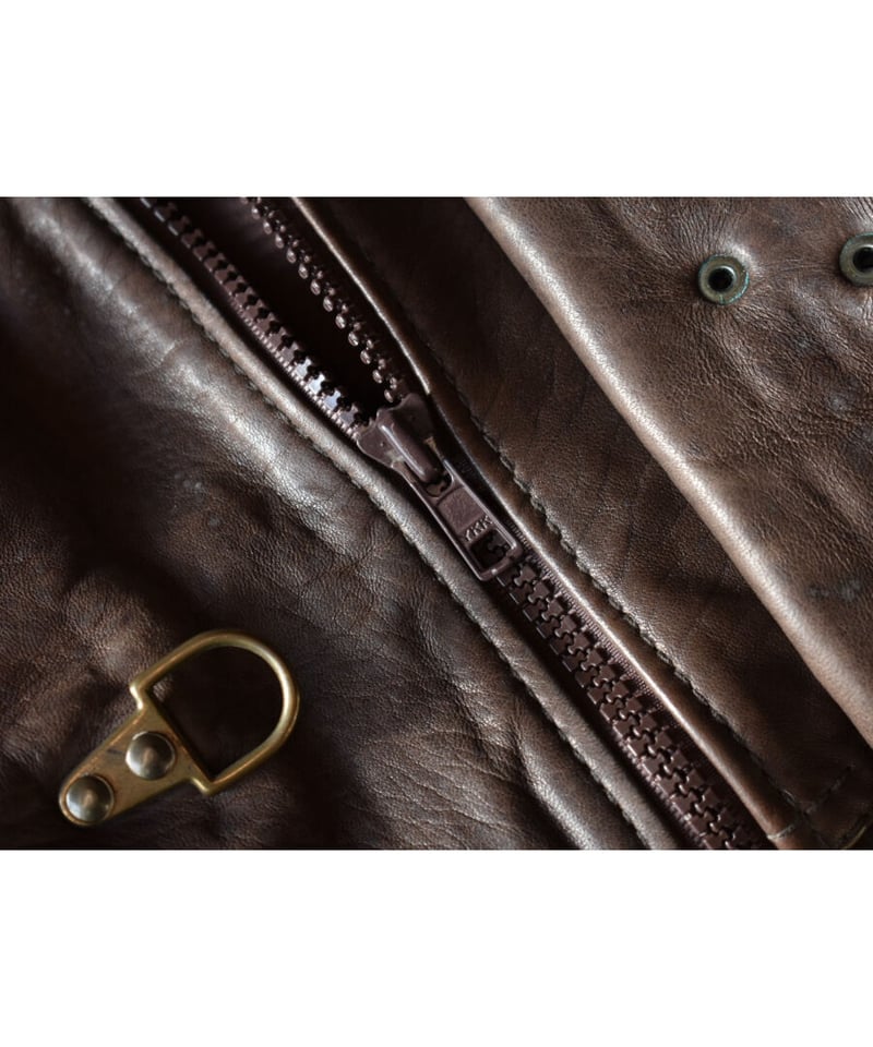 used】EURO レザーファイヤーマンジャケット (52) BROWN | Rinceaux