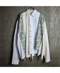 Rinceaux 再構築リメイク 長袖シャツ (ONE SIZE) WHITE BEIGE #2