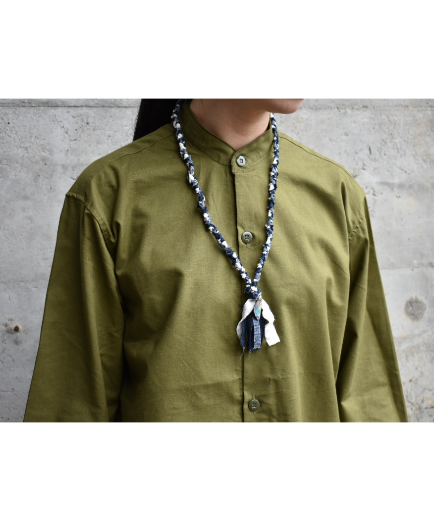 Rinceaux 正絹古布 アソートネックレス (MULTI) NAVYBLUE× WHITE