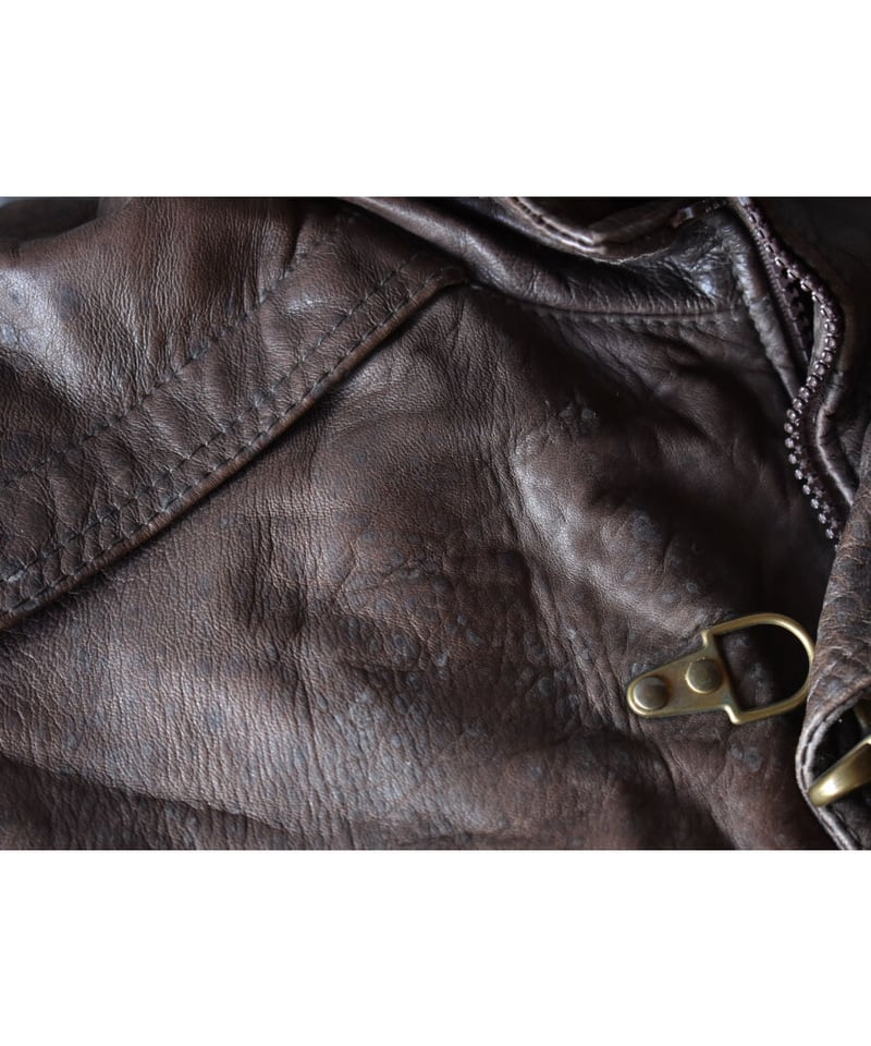 used】EURO レザーファイヤーマンジャケット (52) BROWN | Rinceaux