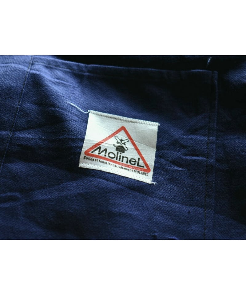 Deadstock 】80's AU MOLINEL フレンチワークジャケット BLUE
