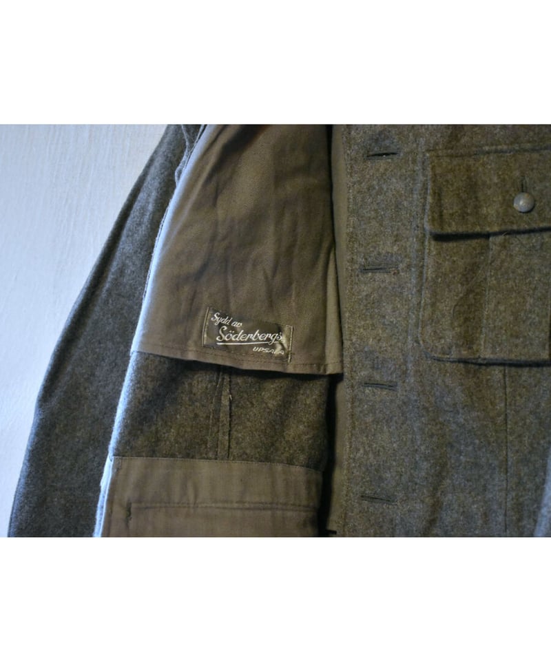 Deadstock 】 スウェーデン軍 M-39 ウールジャケット Military Gr