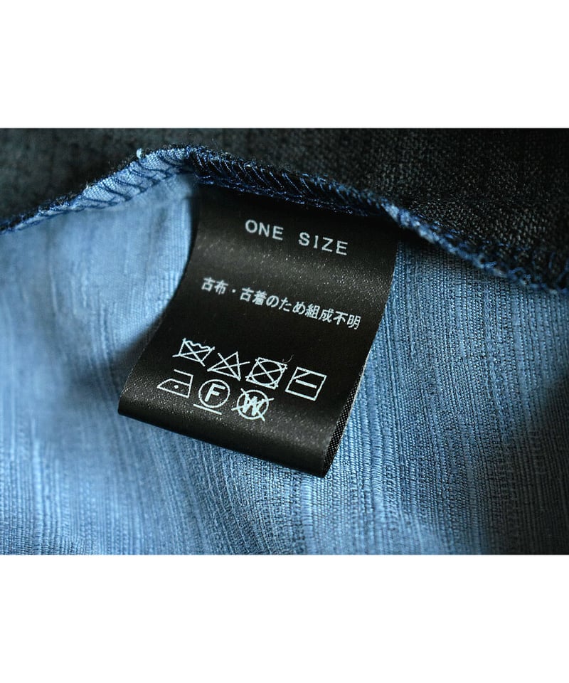 Rinceaux 再構築リメイク 開襟シルクシャツ (ONE SIZE) BLUE