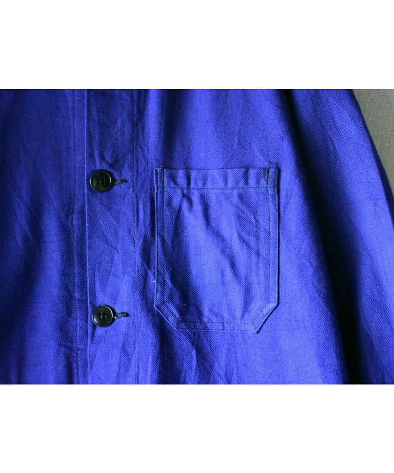 Deadstock 】80's AU MOLINEL フレンチワークジャケット BLUE