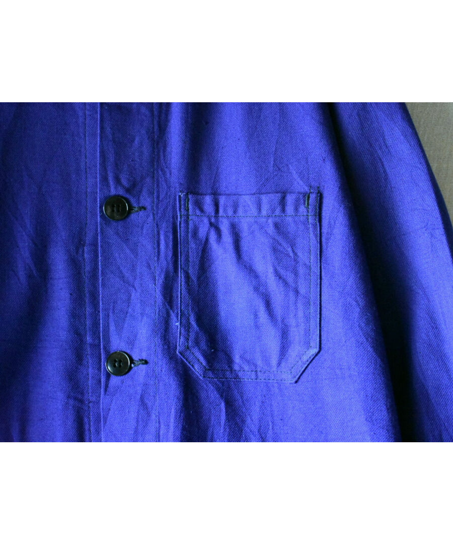 Deadstock 】80's AU MOLINEL フレンチワークジャケット BLUE Deadstock 】80's AU MOLINEL フレンチワークジャケット BLUE
