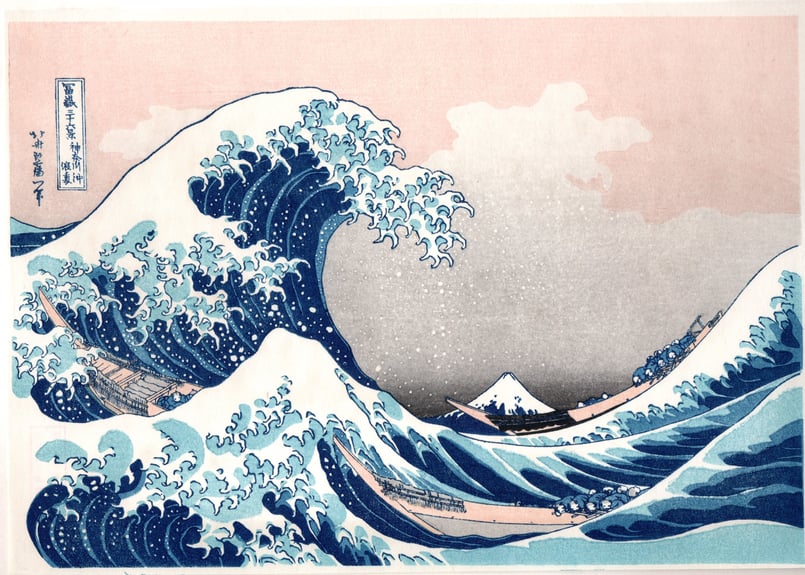 葛飾北斎 筆 「富嶽三十六景」手摺木版画