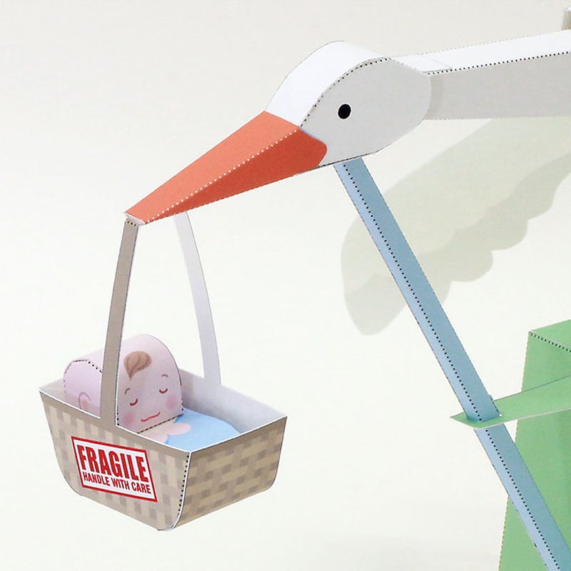 コウノトリの宅配便（データ販売） | 紙工房 ONLINE STORE