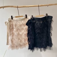 Fringe wrap skirt 【ハモミシノオトナフク】