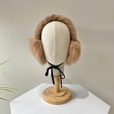 Fur ear muffler【ハモミシノオトナフク】