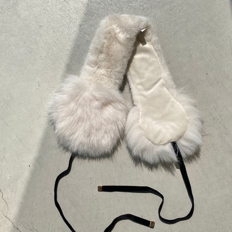 Fur ear muffler【ハモミシノオトナフク】