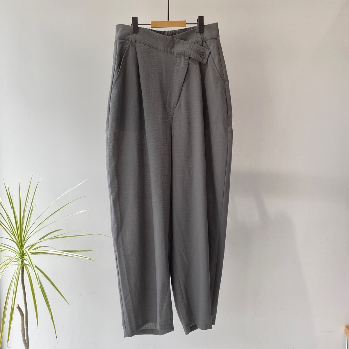 Linen like wrap pants 【ハモミシノオトナフク】 | hamomisi
