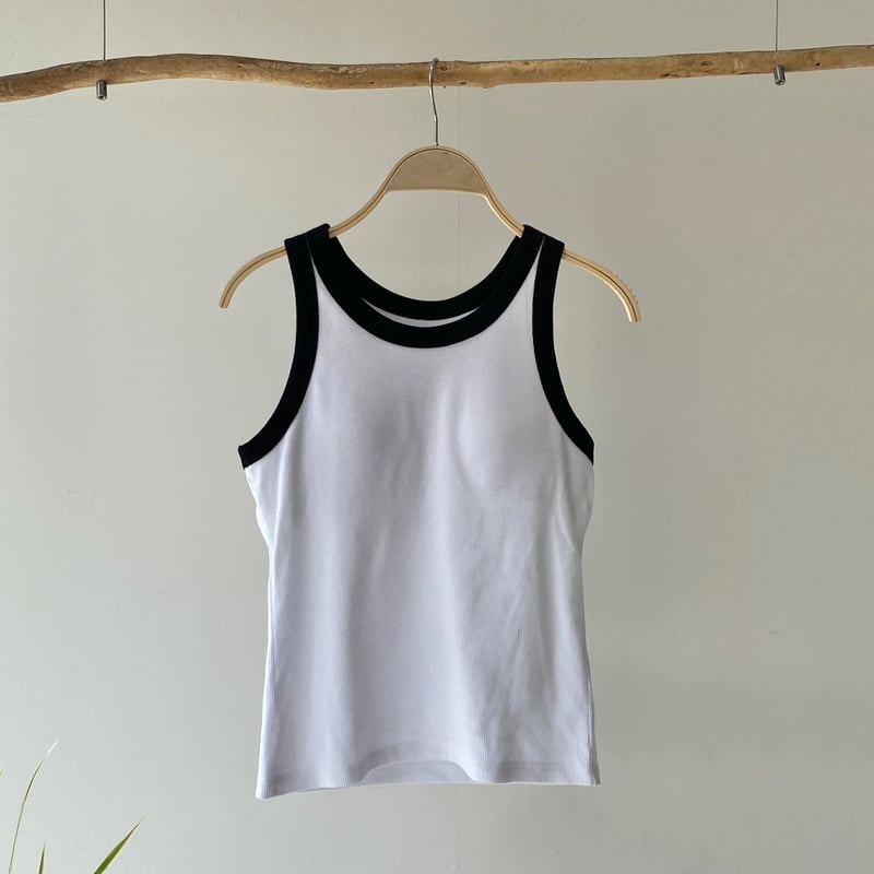 トップス BICOLOR TANK TOP UNOF BICOLOR TANK TOP – UNOF