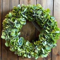 アンティーク紫陽花のリース