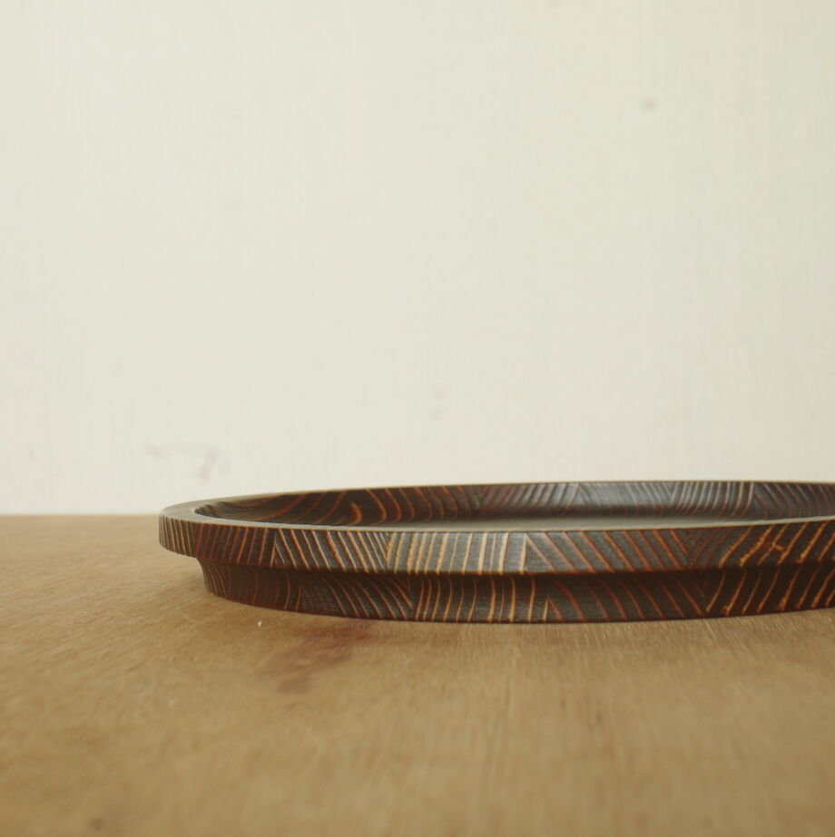漆丸盆 24cm | 杉の木クラフト