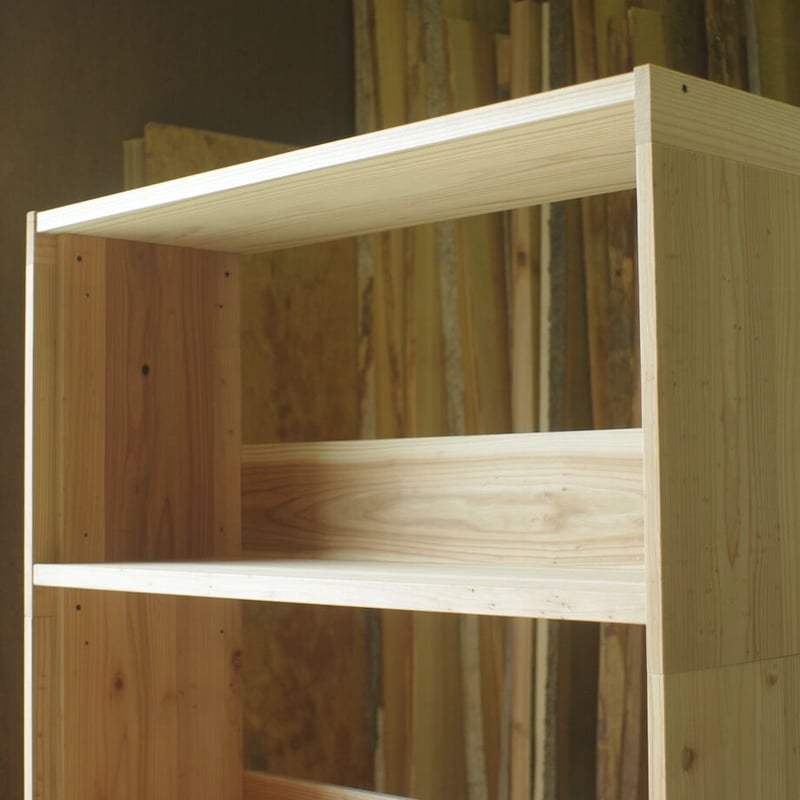 組み立てる家具 本棚2段 | 杉の木クラフト