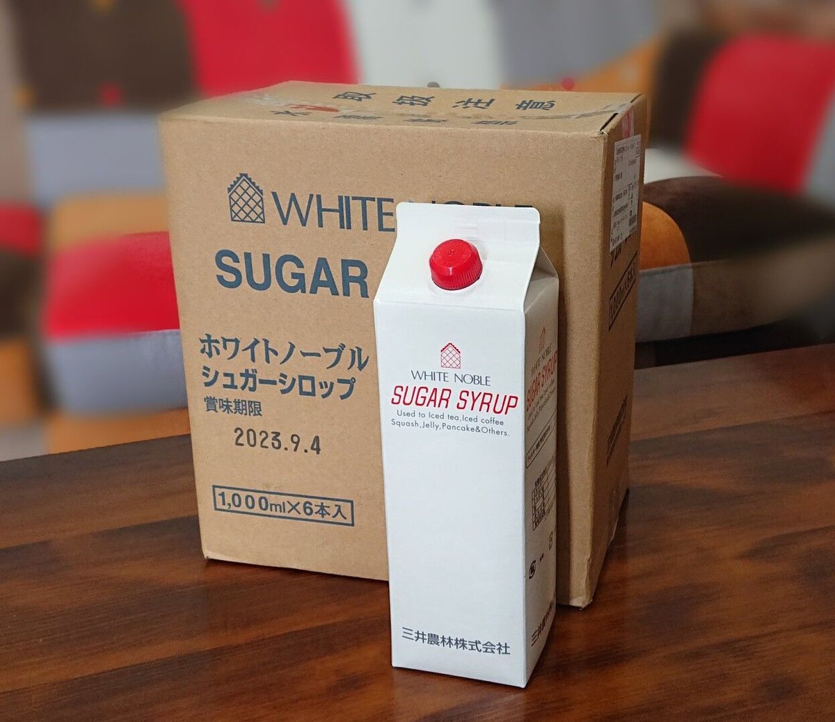 三井農林 WN シュガーシロップ 1000ml 6本 | モンデンコーヒー