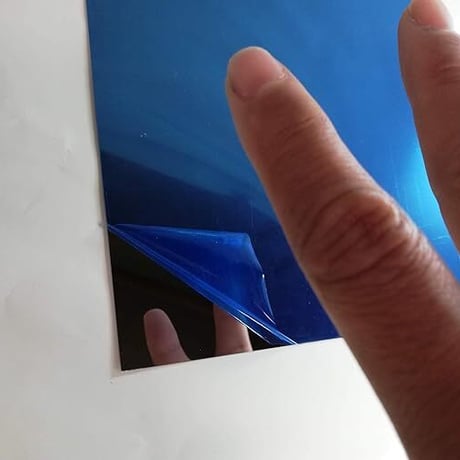 ステンレス ミラー 割れない 鏡 裏面無地 A4サイズ 210×297×0.4 mm 1枚 工場の安全確認・機械点検 ペット・鳥用のおもちゃ
