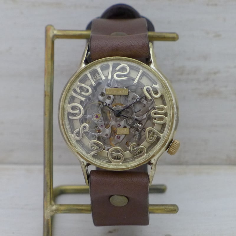 OBLVLO 自動巻き時計 スケルトン ジャンク 強