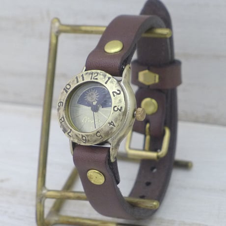 アンティーク調 ペアウォッチ Explorer-JB2-S&M & Strap Lady-B-S&M（JUM65S&M＆289S） ハンドメイド腕時計 手作り時計 メンズ レディース