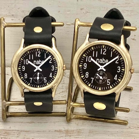 アンティーク調 ペアウォッチ J.B.-SSP＆S-WATCH2-B-SSP（JUM31SSP＆207SSP）ハンドメイド腕時計 手作り時計 メンズ レディース