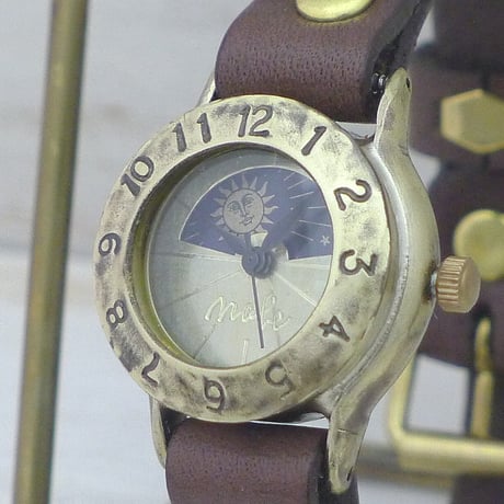 アンティーク調 ペアウォッチ Explorer-JB2-S&M & Strap Lady-B-S&M（JUM65S&M＆289S） ハンドメイド腕時計 手作り時計 メンズ レディース