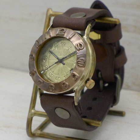Explorer3-B-DATE（JUM65BC-DATE）アンティーク調 ハンドメイド腕時計 オリジナル時計 メンズ