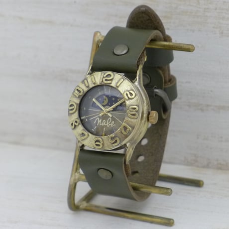 Index1-B-S&M Sun&Moon（64B-S&M）アンティーク調 ハンドメイド腕時計 オリジナル時計 メンズ レディース