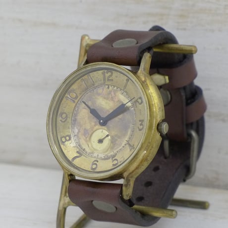 GRANDAD-B-SS2 スモールセコンド（JUM116SS2）アンティーク調 ハンドメイド腕時計 オリジナル時計 メンズ