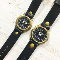 アンティーク調 ペアウォッチ J.B.-SSP＆S-WATCH2-B-SSP（JUM31SSP＆207SSP）ハンドメイド腕時計 手作り時計 メンズ レディース