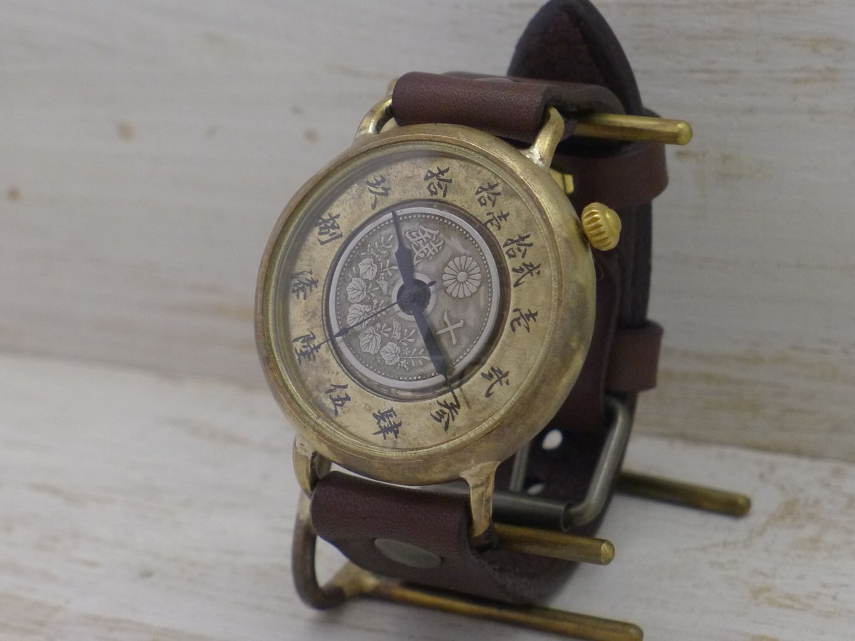 アンティーク調手作り腕時計 ペアウォッチ アンティーク調 ペアウォッチ 倭ノ刻六(わのこくろく)＆倭ノ刻四(わの