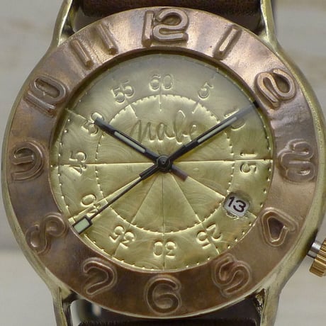 Explorer3-B-DATE（JUM65BC-DATE）アンティーク調 ハンドメイド腕時計 オリジナル時計 メンズ