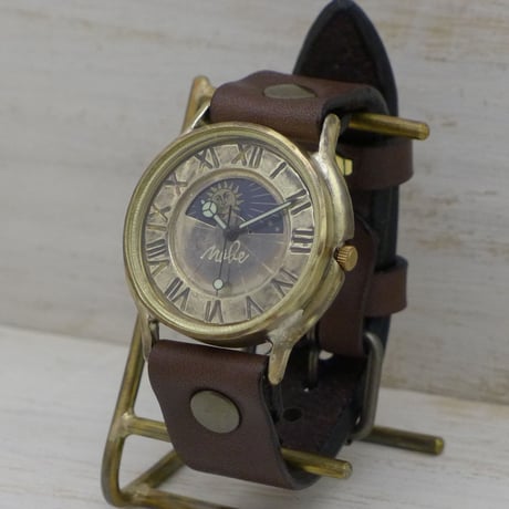 J.B.-S&M Sun&Moon（JUM31S&M）アンティーク調 ハンドメイド腕時計 オリジナル時計 メンズ