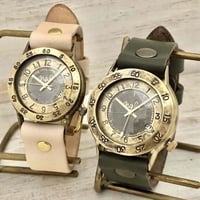 アンティーク調 ペアウォッチ Explorer-JB5-DATE & Explorer4-B-DATE（JUM185DATE＆359DATE） ハンドメイド腕時計 手作り時計 メンズ レディース