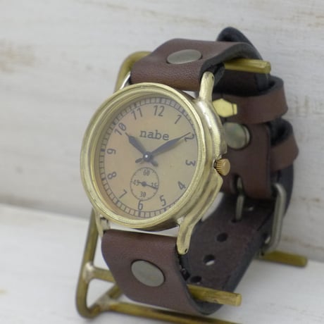 J.B.-SSP スモールセコンド GDプリント（JUM31SSP）アンティーク調 ハンドメイド腕時計 オリジナル時計 メンズ
