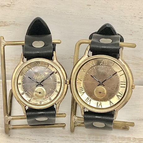 アンティーク調 ペアウォッチ  GRANDAD-B-SS2&J.B-SS2（JUM116SS2＆JUM31SS2）ハンドメイド腕時計 手作り時計 メンズ レディース