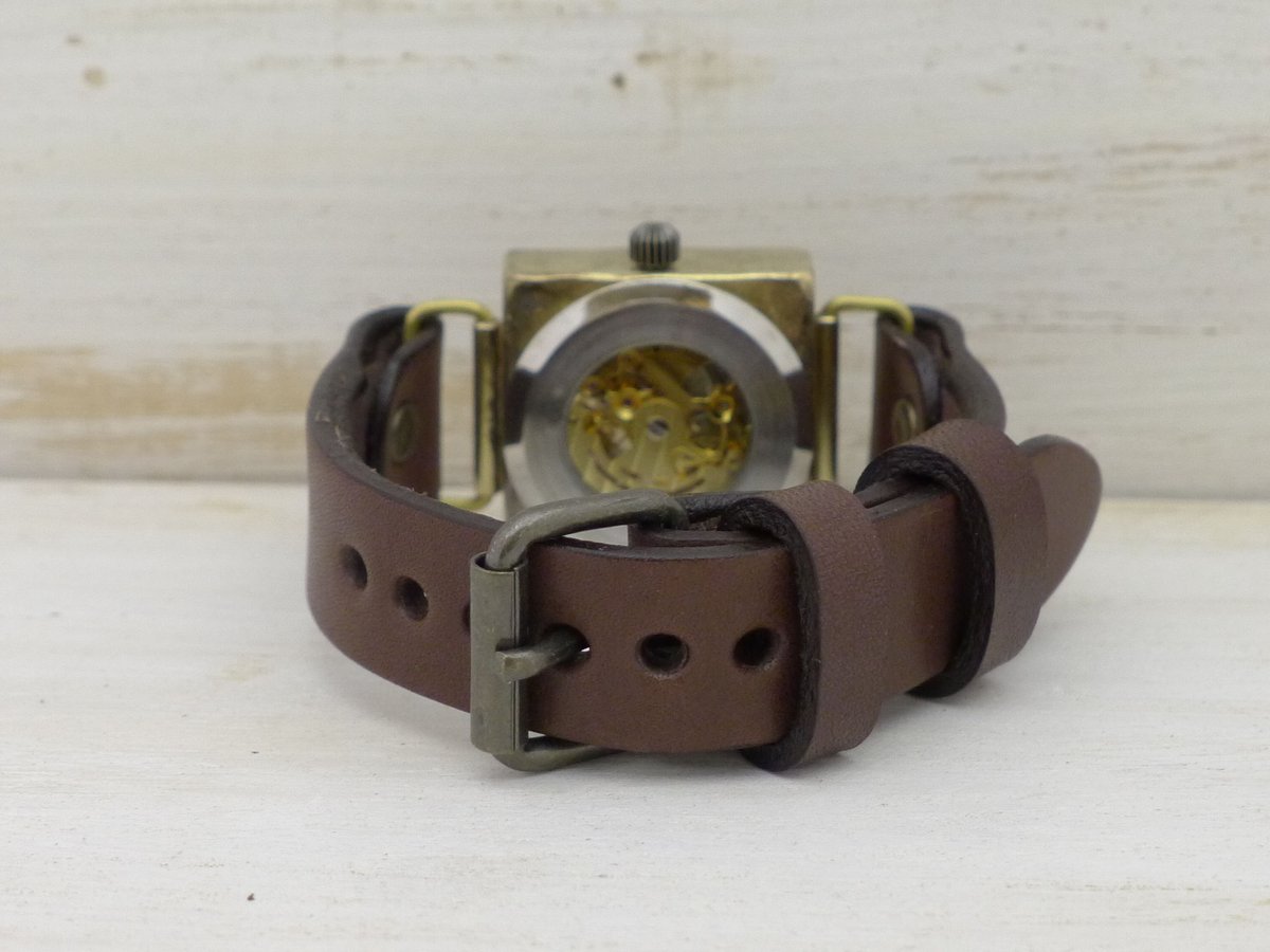 50s USA製 BULOVA アンティーク腕時計スクエア角型アールデコ