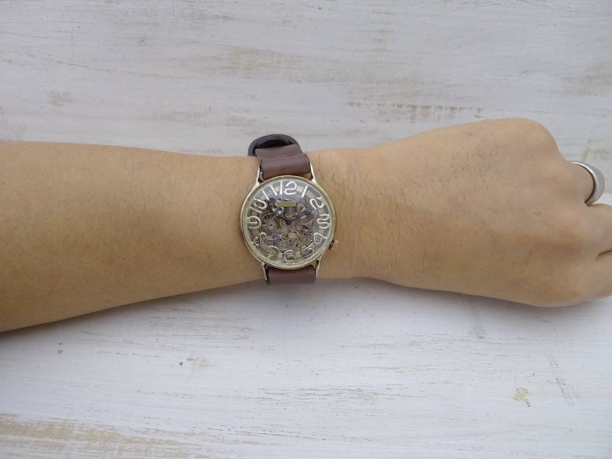 ボスタアンティーク自動巻腕時計
