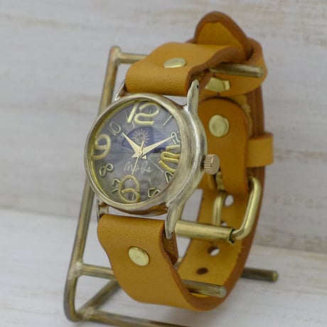 On Time-B-S&M Sun&Moon（214B-S&M）アンティーク調 ハンドメイド腕時計 オリジナル時計 メンズ レディース