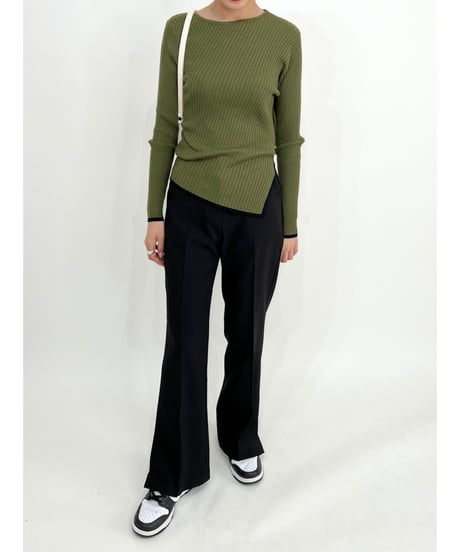 bicolor lib knit