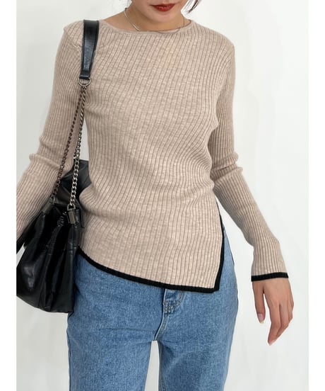 bicolor lib knit
