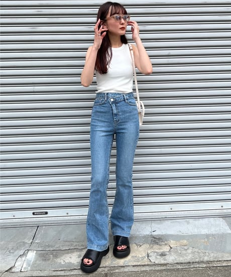 ｟即納｠unbalance west denim pants