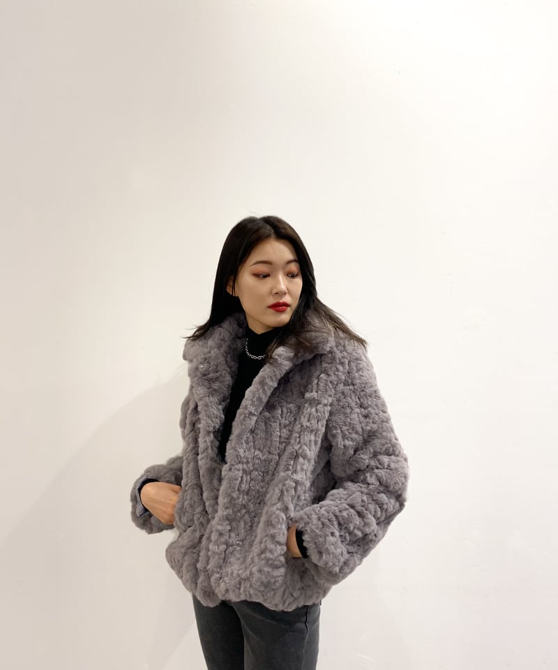 smooth far coat | LAZY AND EASY