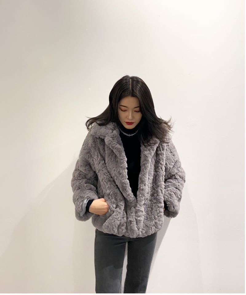 smooth far coat | LAZY AND EASY