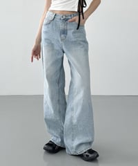 inline wide denim