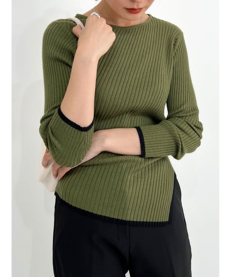bicolor lib knit