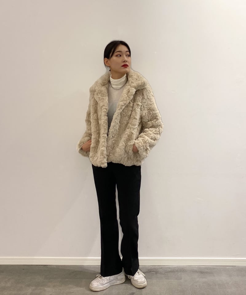 smooth far coat | LAZY AND EASY