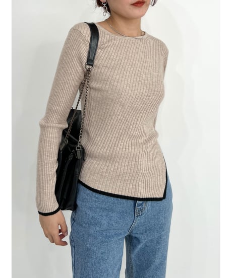 bicolor lib knit