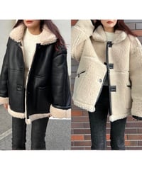 Lazy and easy smooth far coat ファーコート